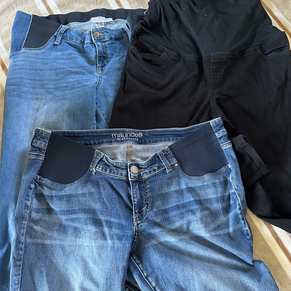 3 maternity pants bundle